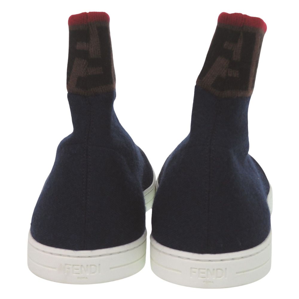 未使用 フェンディ FFロゴ ソックススニーカー ズッカ ニット