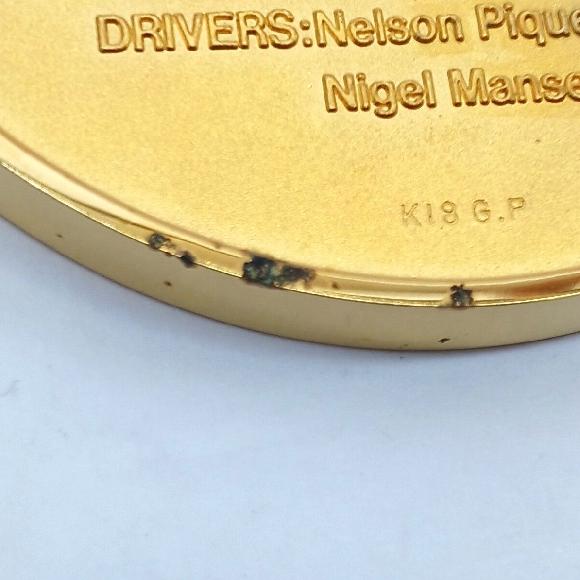 HONDA ホンダ F1 記念メダル ワールドチャンピオン 1986年 K18 GP