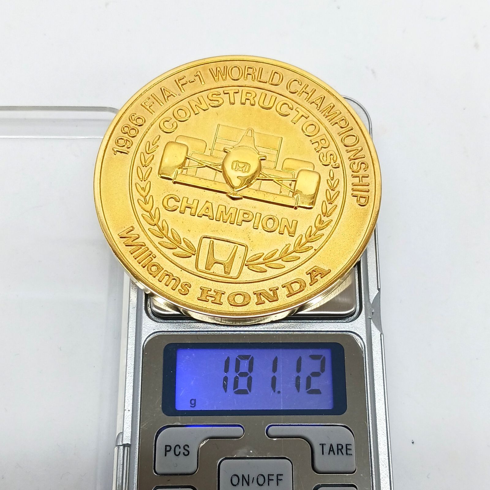 HONDA ホンダ F1 記念メダル ワールドチャンピオン 1986年 K18 GP