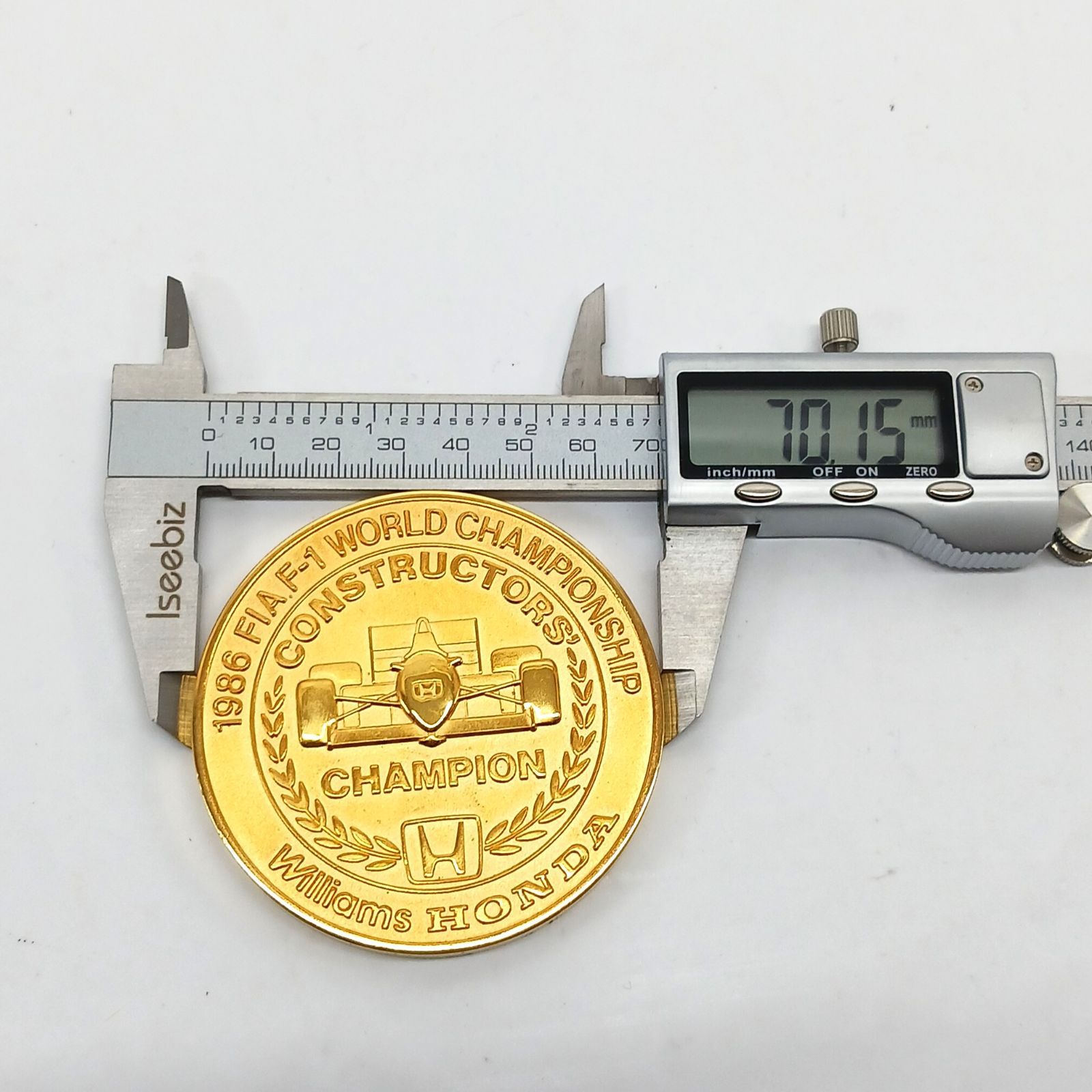ホンダF1 記念メダル　ワールドチャンピオン HONDA ホンダ F1 記念メダル ワールドチャンピオン 1986年 K18 GP