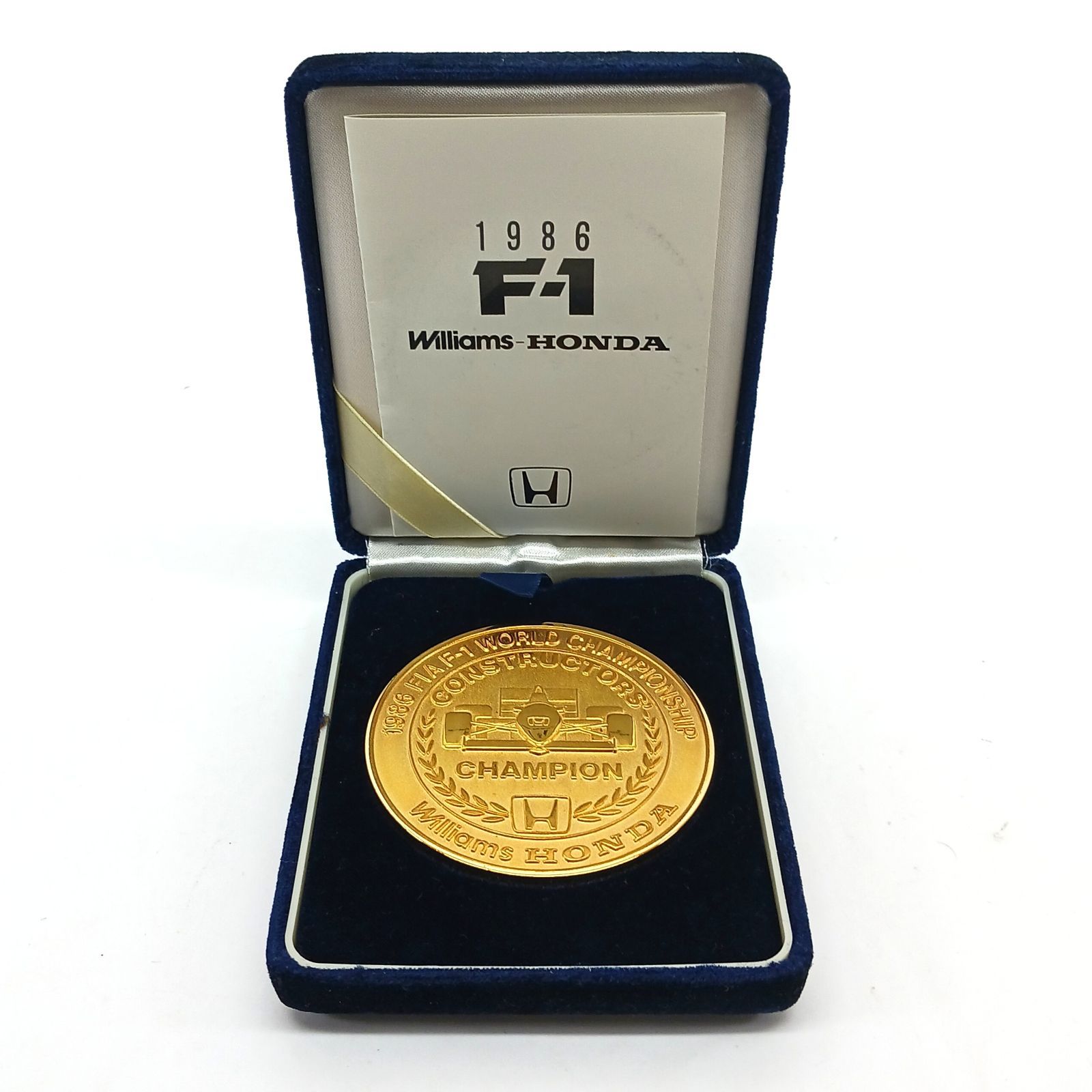 ホンダF1 記念メダル　ワールドチャンピオン HONDA ホンダ F1 記念メダル ワールドチャンピオン 1986年 K18 GP