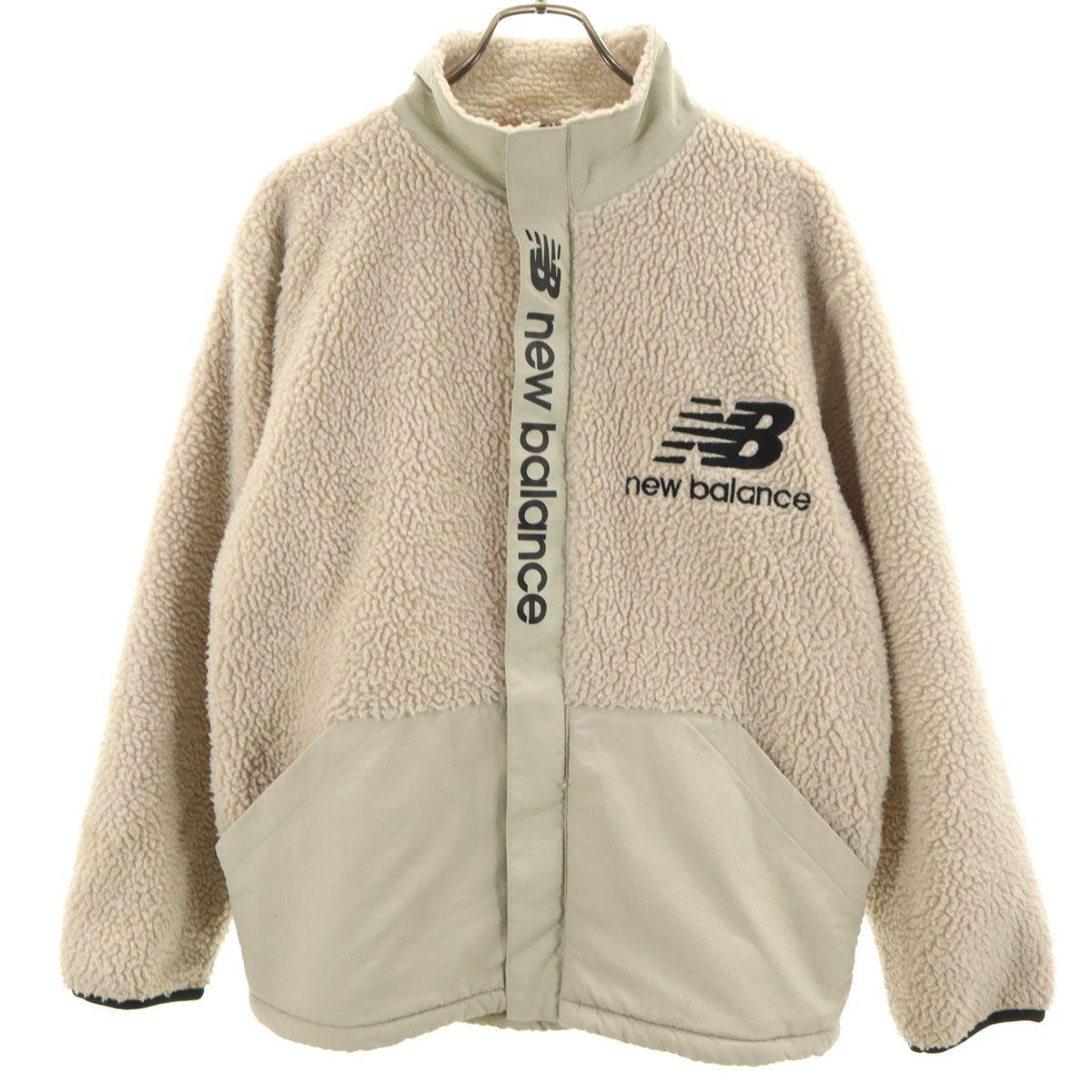 NEW BALANCE ニューバランス ボア ジャケット S ベージュ メンズ 古着