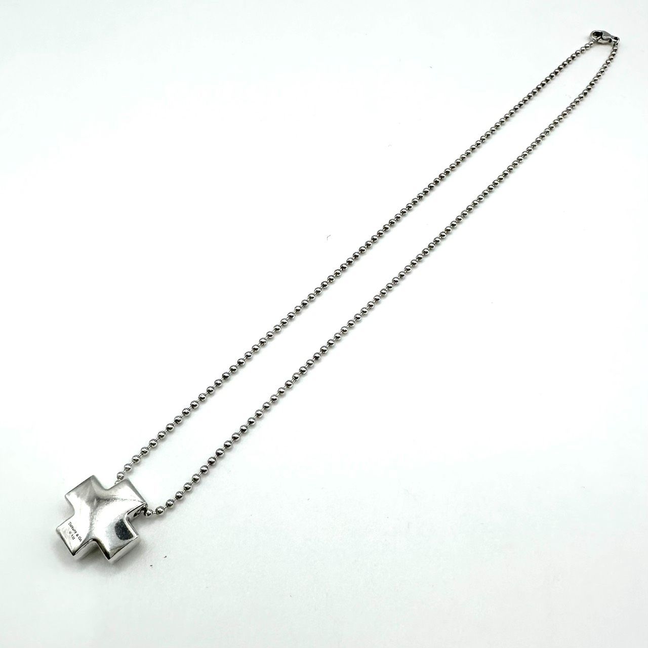 返品OK】 TIFFANY＆Co. ティファニー ローマン クロス ネックレス