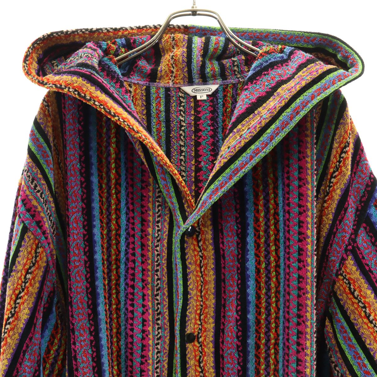 Missoni ミッソーニ フード付き ガウンコート F ピンク系 メンズ 古着