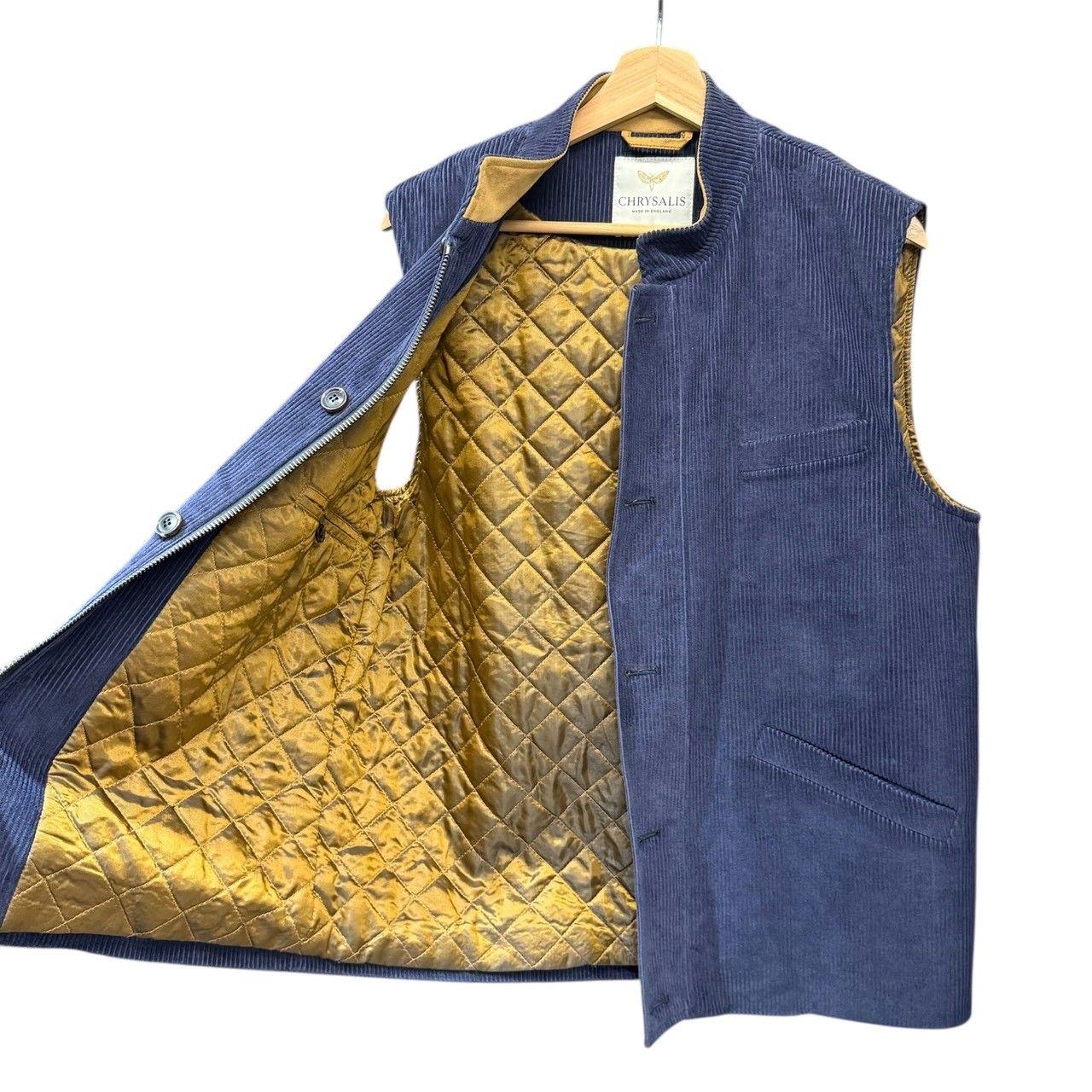 メンズ CHRYSALIS クリサリス BODMIN GILET コーデュロイベスト 40