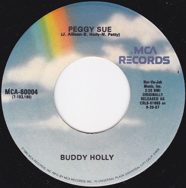 米7” Buddy Holly Peggy Sue / Everyday MCA60004 MCA /00080 - メルカリ