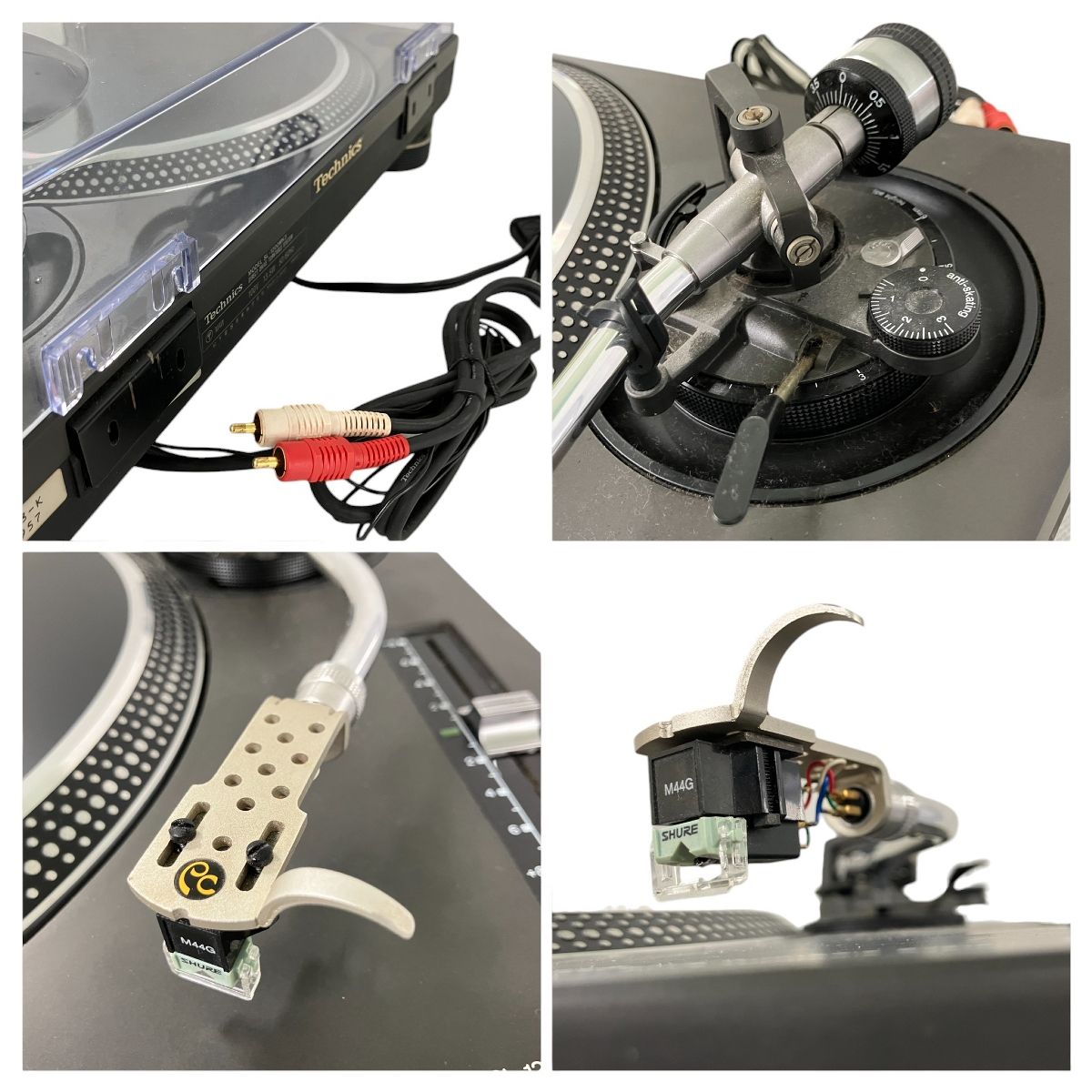 Technics SL-1200MK3-K ターンテーブル SHURE M44G カートリッジ付属