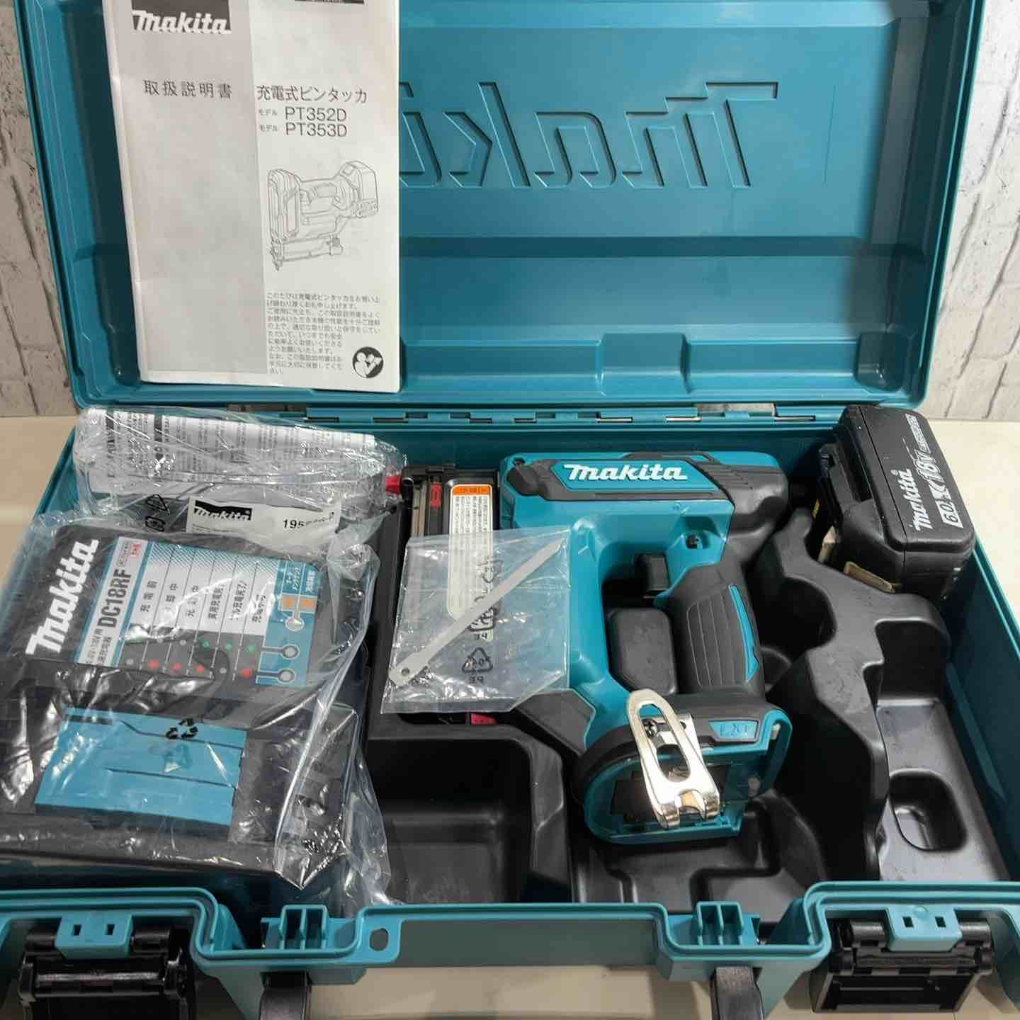 マキタ makita コードレスピンネイラ 18 V 6.0 Ahバッテリ― 充電器 ケース付き