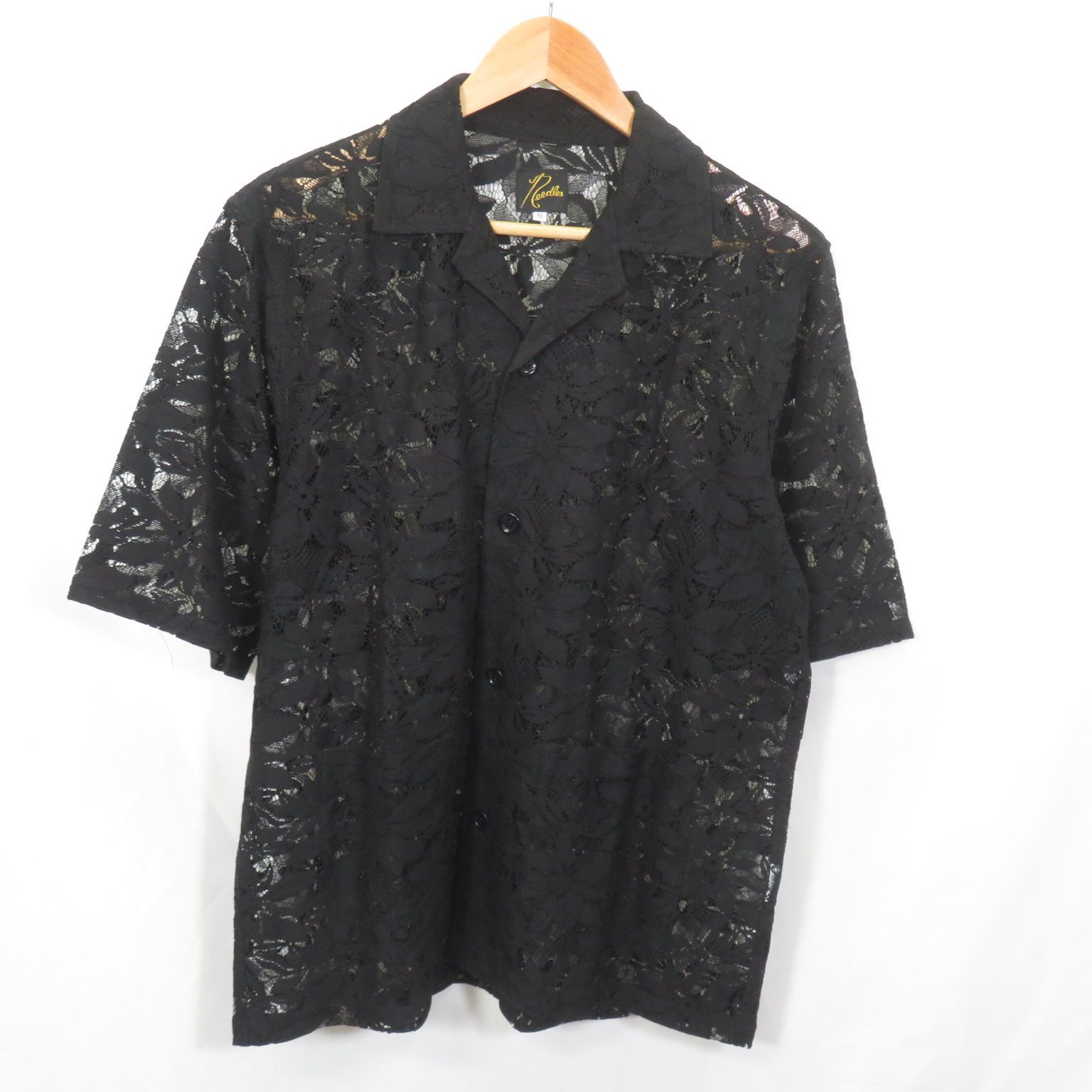 NEEDLES Cabana Shirt レース シャツ ブラック
