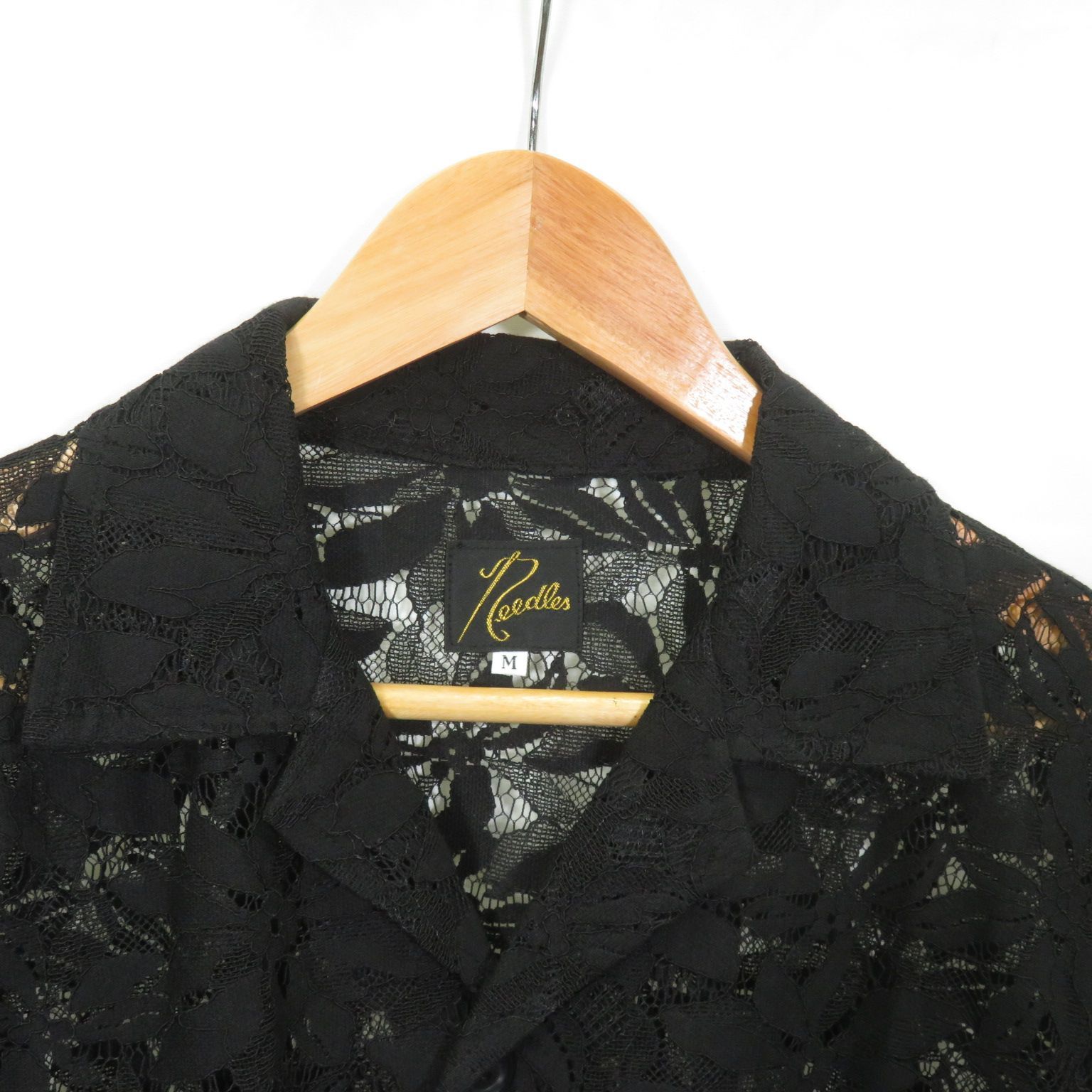 NEEDLES Cabana Shirt レース シャツ ブラック