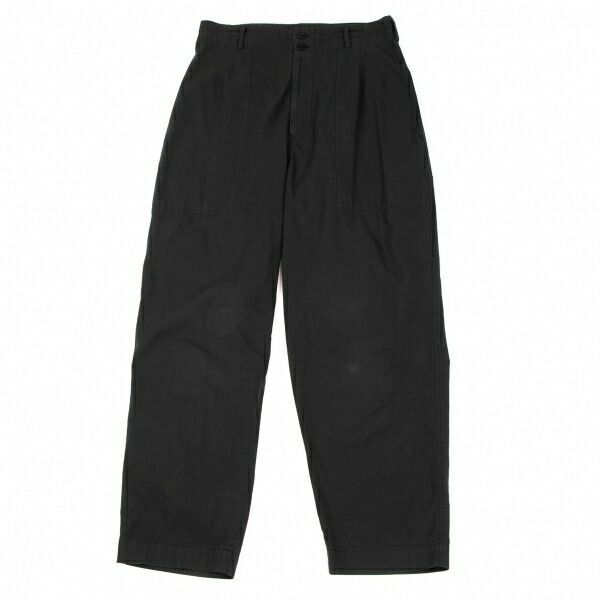 ワイズY's 本物 コットンナイロンサルエルテーパードパンツ 黒1