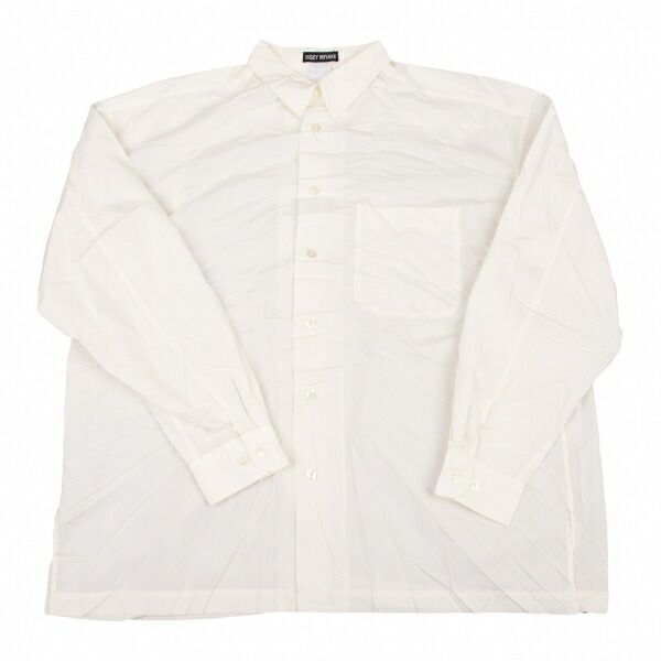 イッセイミヤケメンISSEY MIYAKE MEN シワプリーツ長袖シャツ 人気