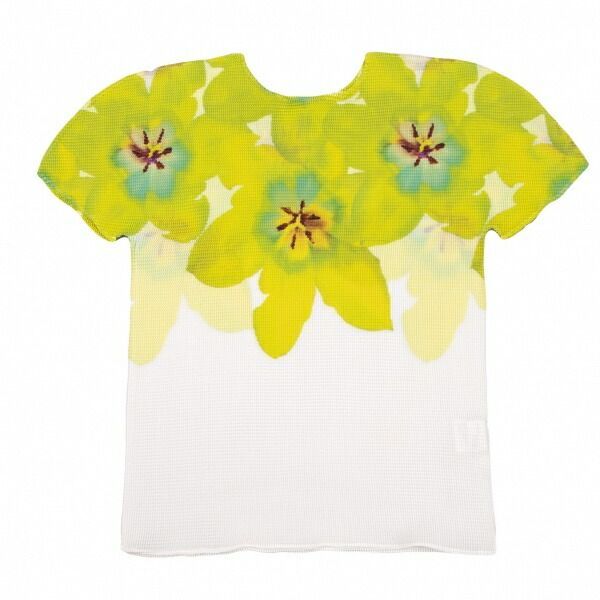 ISSEY MIYAKE me フラワープリント Tシャツ イッセイミヤケ ミーISSEY MIYAKE me パンジープリントストレッチ