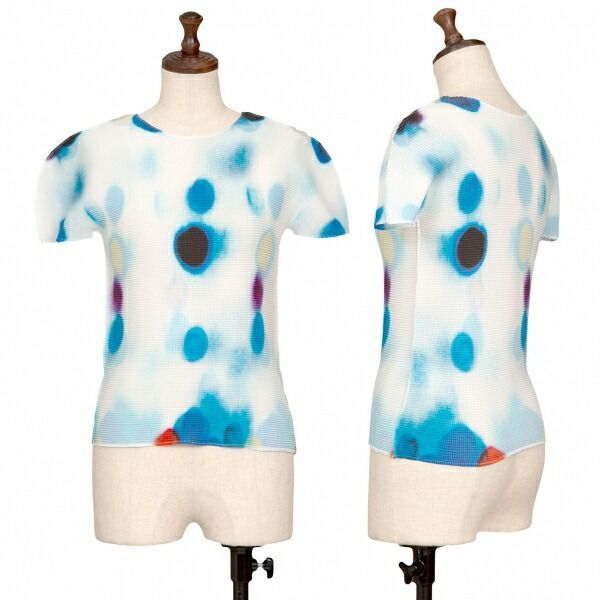 イッセイミヤケ ミーISSEY MIYAKE 人気 me ぼかしドットプリント