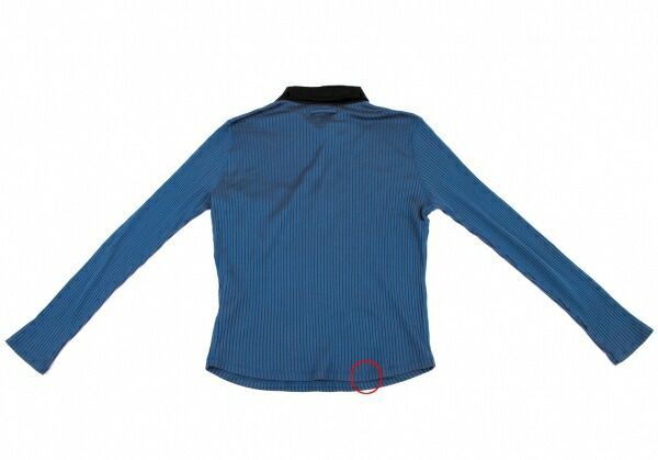 ジャンポールゴルチエJean Paul GAULTIER サテンカラーリブ長袖