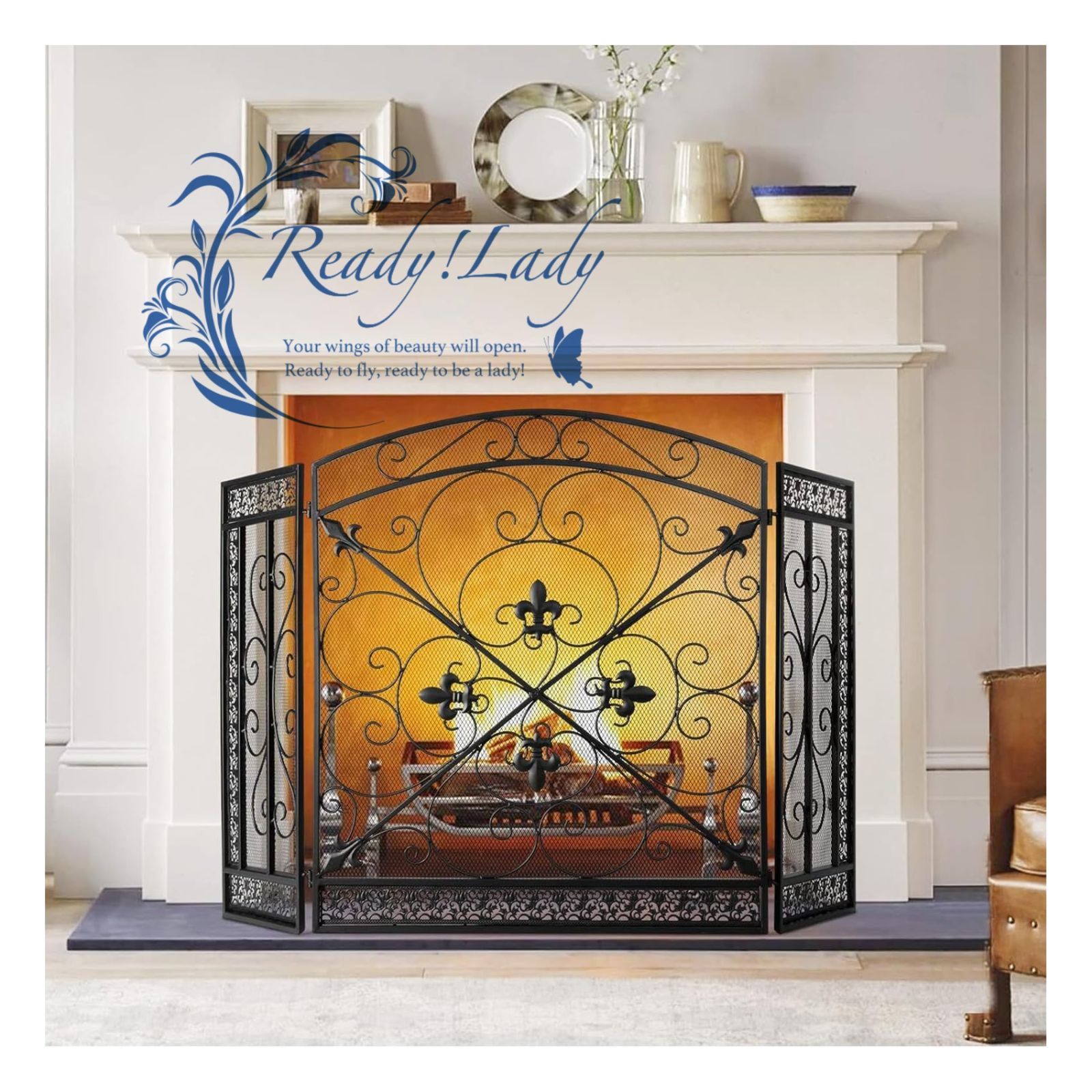 ストーブガード 暖炉用スクリーン 暖炉ガード フェンス スパーク 柵 錬