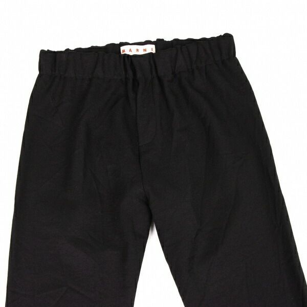 ●はげダヨ●マルニ　綿ポリ　テーパードパンツ　黒　MARNI マルニMARNI ポリテーパードパンツ 黒42 - メルカリ