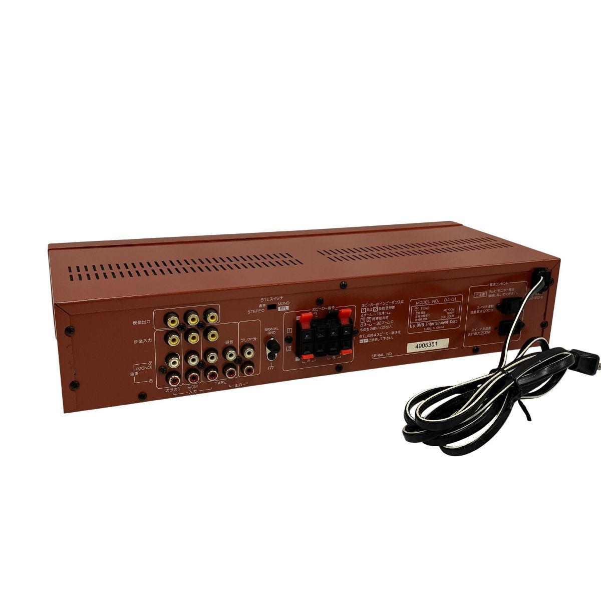 BMB DA-01 デジタルパワーアンプ カラオケ機器 ジャンク T10716402 BMB DA-01 デジタルパワーアンプ カラオケ機器 ジャンク T10716402