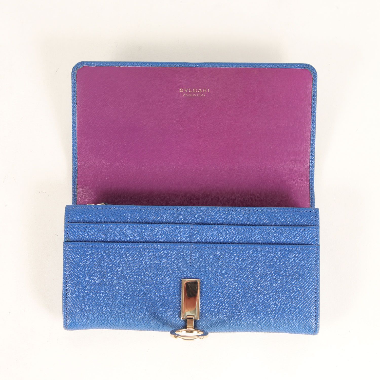 BVLGARI ブルガリ | ロゴクリップ レザー ロング ウォレット / 財布