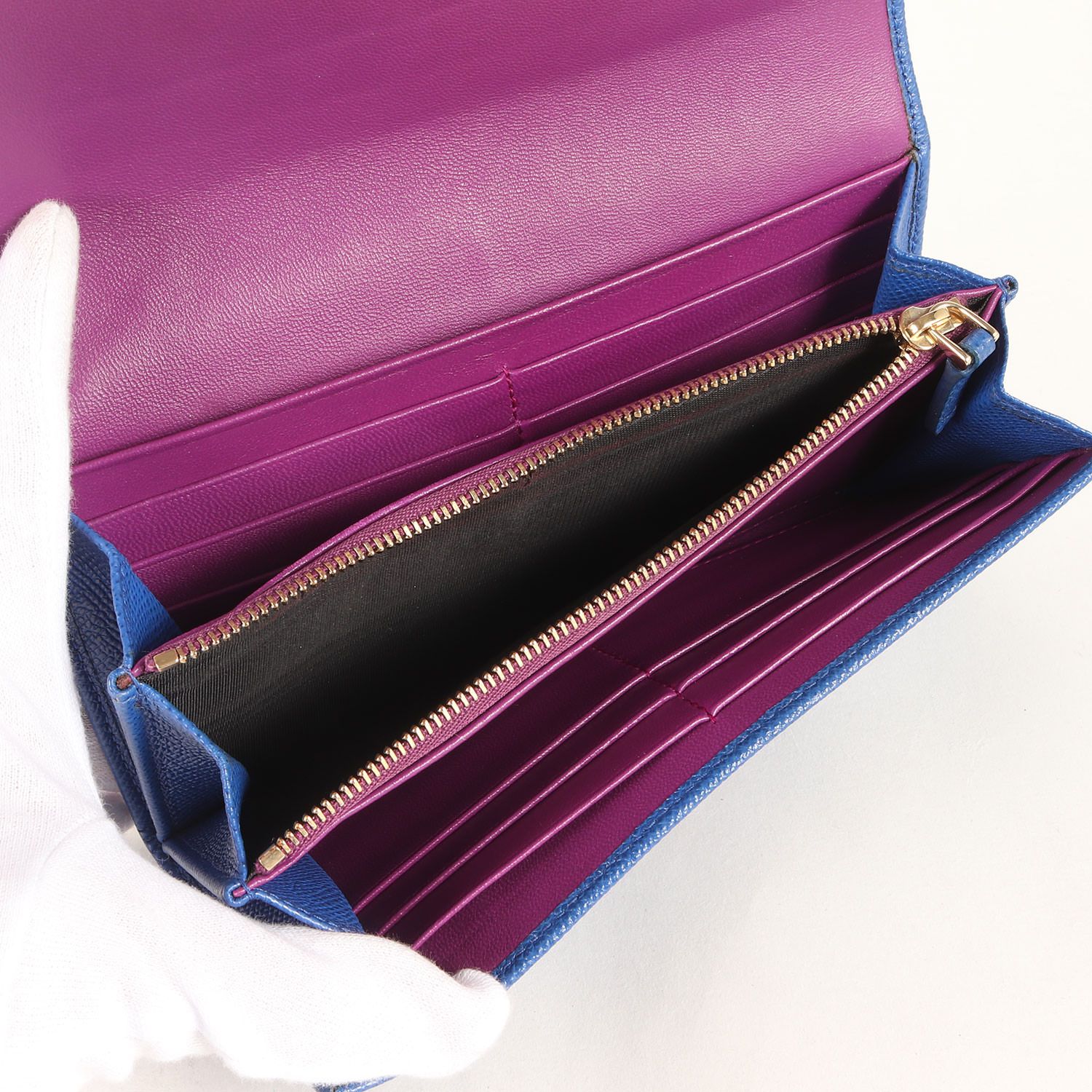 BVLGARI ブルガリ | ロゴクリップ レザー ロング ウォレット / 財布