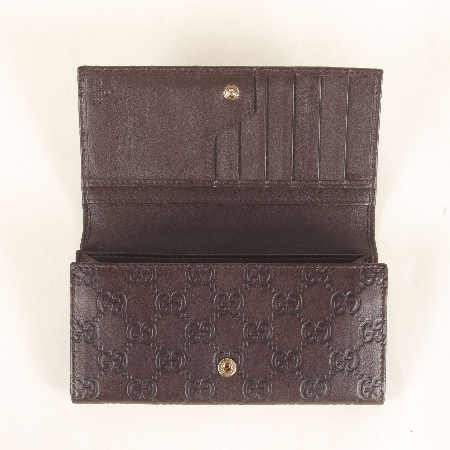 GUCCI グッチ | シマ レザー ロング ウォレット / 財布 (244946・0416