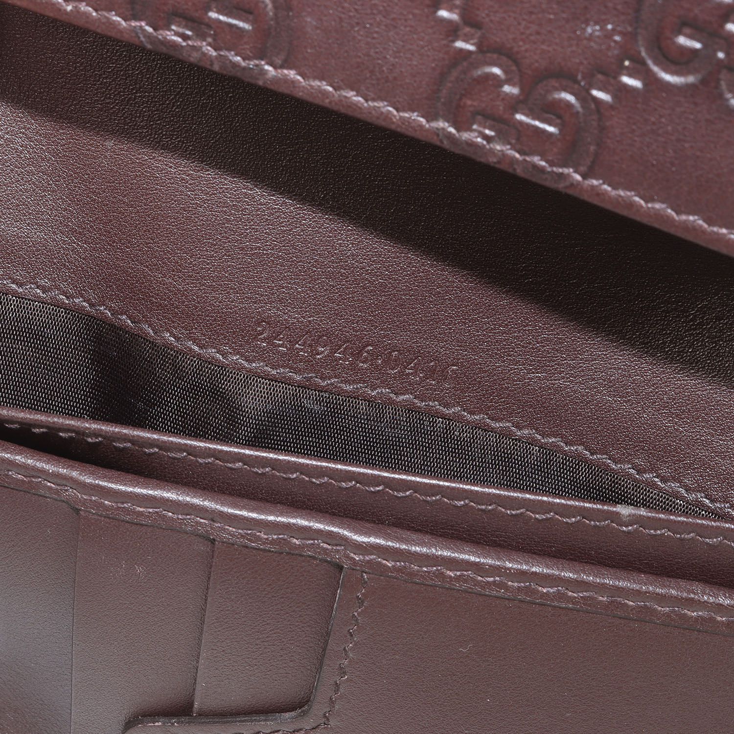 GUCCI グッチ | シマ レザー ロング ウォレット / 財布 (244946・0416