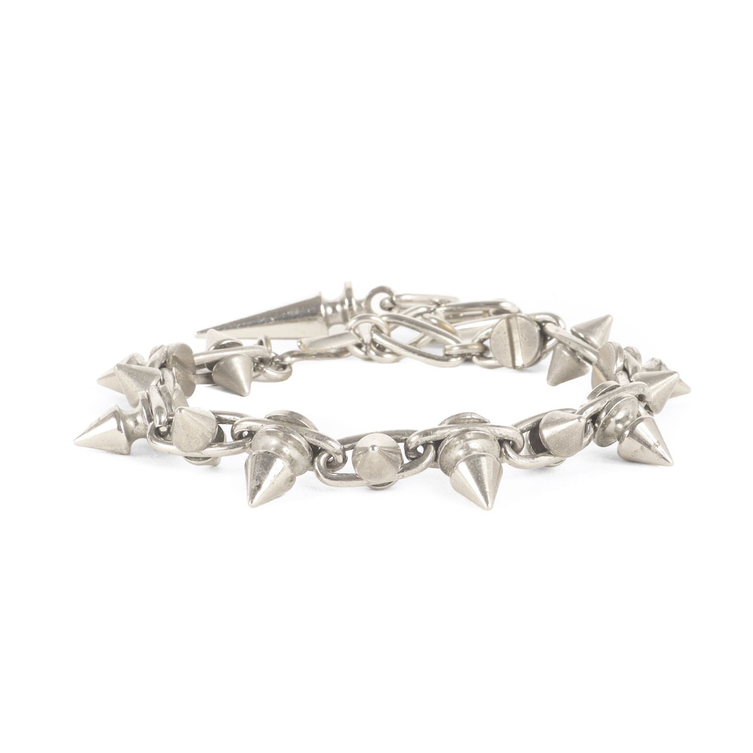JUNYA WATANABE COMME des GARCONS Junya Watanabe Comme des Garcons | 22SS Flake Needle Spike Studs Bracelet | Silver | Brand Accessory Jewelry [Men's] [Used]