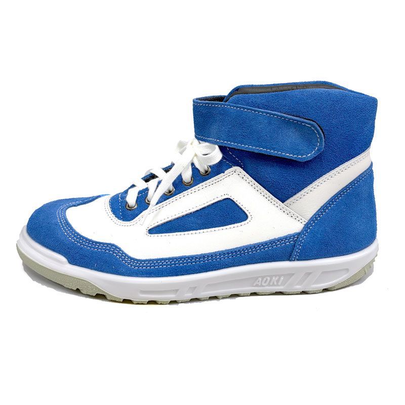 青木産業 青木 アイトス 安全靴 作業靴 ZR 21 シリーズ コバルトブルー CBW 青 白