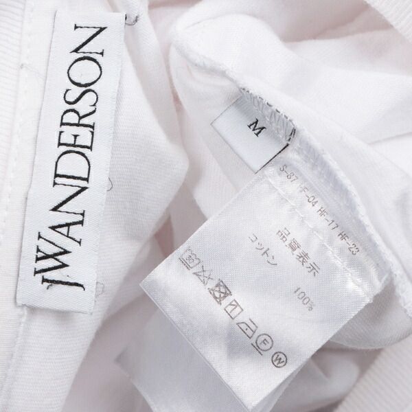 ジェイダブリューアンダーソンJW ANDERSON アシンメトリースリーブTシャツ 白M
