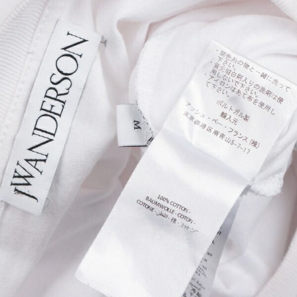 ジェイダブリューアンダーソンJW ANDERSON アシンメトリースリーブTシャツ 白M