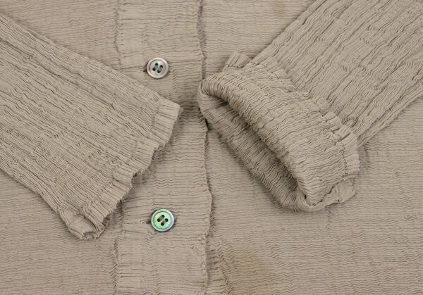 イッセイミヤケ ミーISSEY MIYAKE me 裾フレアプリーツカーディガン