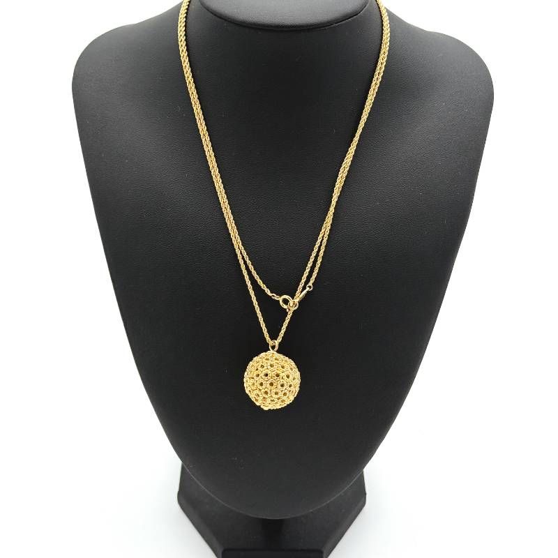 美品 割引 Dior ボール ネックレス ゴールド クリスチャン ディオール