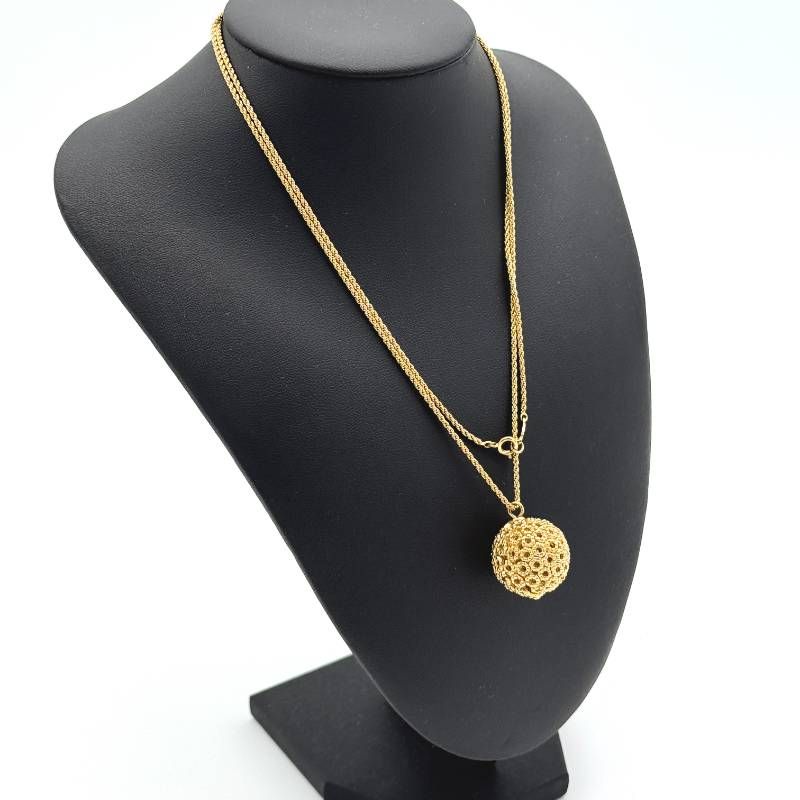 美品 割引 Dior ボール ネックレス ゴールド クリスチャン ディオール