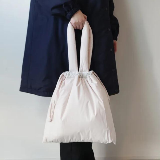 the 3 | Cloud tote white トートバッグ キルティングバッグ 巾着トート 中綿 撥水 ホワイト 白