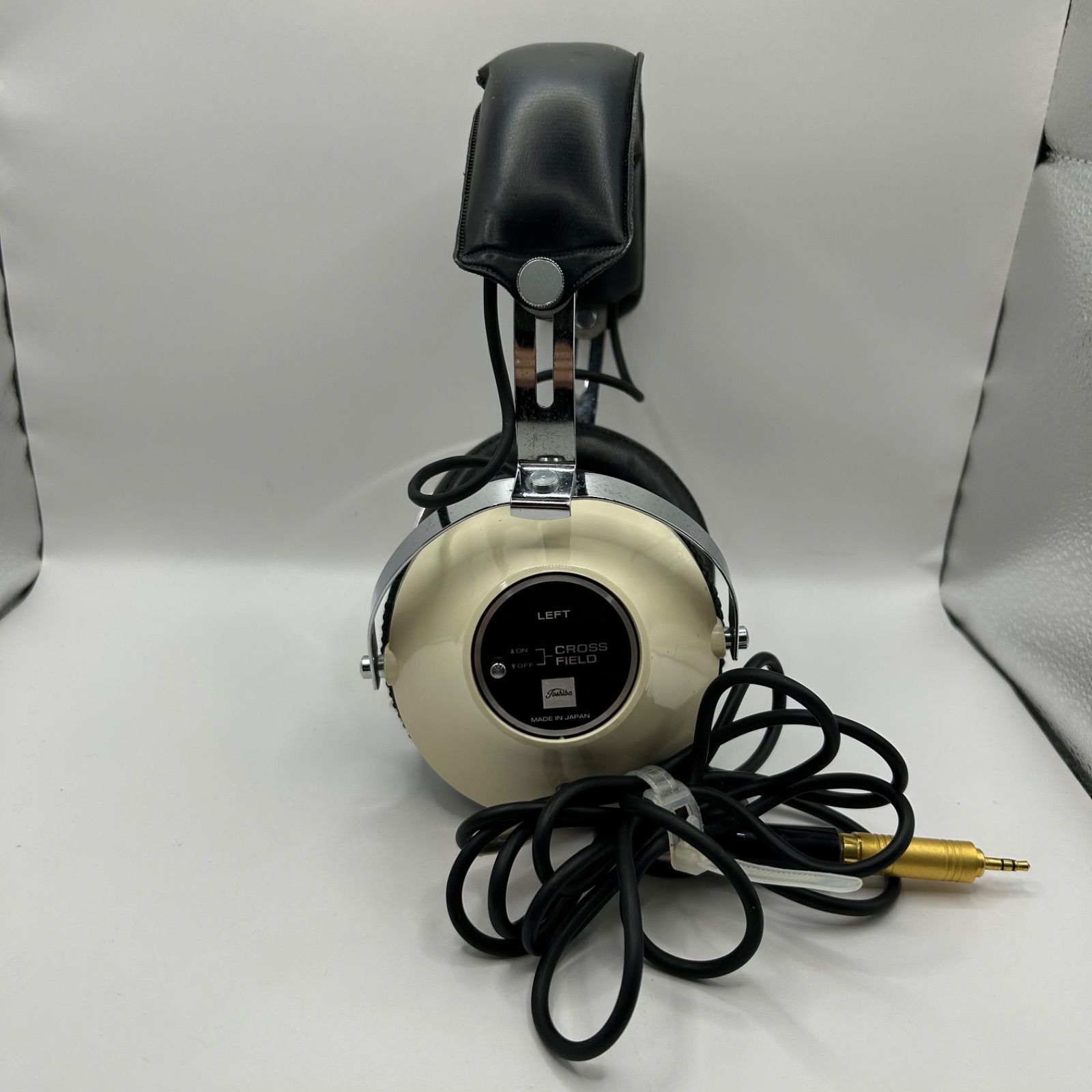 アンティーク 有線ヘッドホン東芝HR-50、2ウェイ、重さ575g TOSHIBA 東芝 HR-50X 8Ω 2WAY STEREO PHONE 有線ヘッドホン