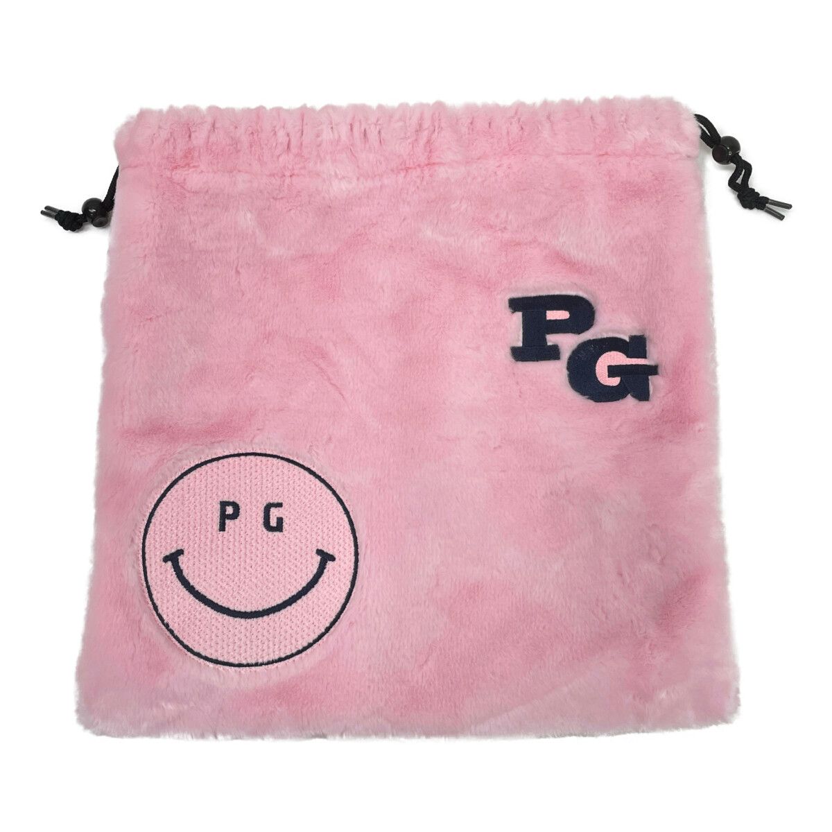 中古 パーリーゲイツ PEARLY GATES シューズケース ピンク ボア素材