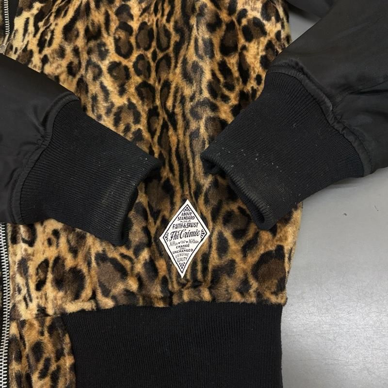クライミー リバーシブル レオパード ひょう柄 無地 ボンバー