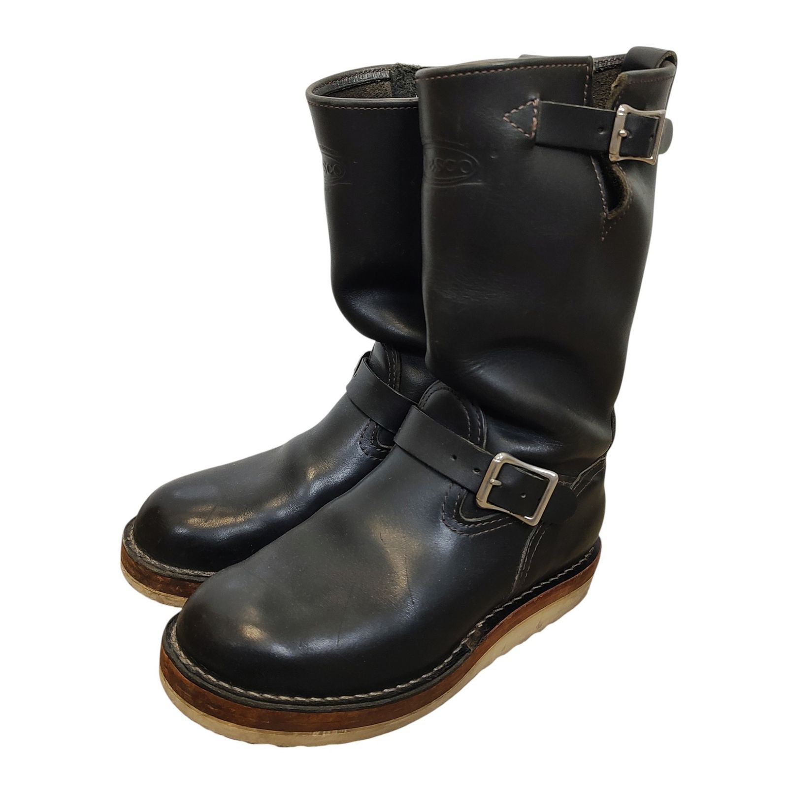 WESCO ウェスコ BOSS ボス レザー エンジニア ブーツ 凡そ25.5 26 cm ブラック メンズ