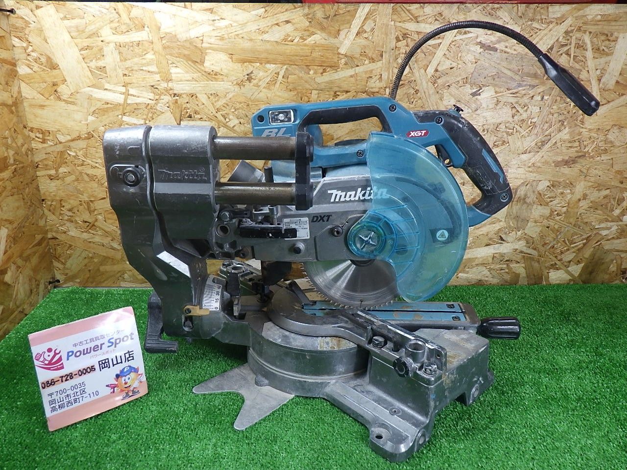 マキタ 40Ｖ 充電スライドマルノコ LS 001 G 回転します ライトＯＫ 可動部バネ＆レーザー機能× 全体的な痛み 品