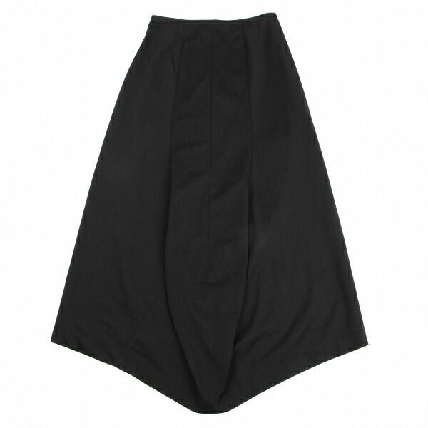 コムデギャルソンCOMME des GARCONSポリ天竺切替デザインスカート 黒M