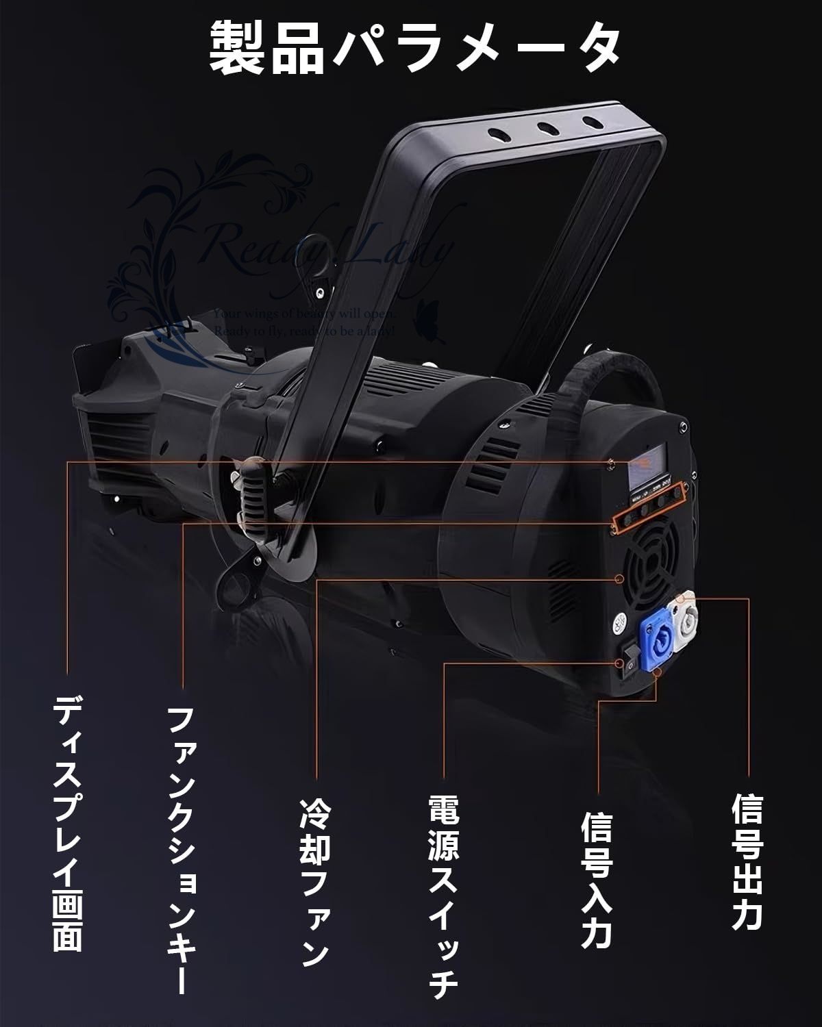  LEDムービングライト スポットライト 舞台照明 回転式 DMX 512 高輝度 色温度調整 3200 K 5600 バーンドア付属 マニュアルフォーカス ディスコライト ステージ パフォーマンス コンサート ライブパフォーマン 標準版 200 w パーティグッズ ゲーム おもちゃ グッズ