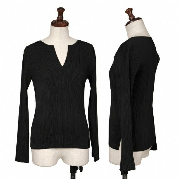 イッセイミヤケISSEY MIYAKE プリーツスキッパーカットソー 黒2