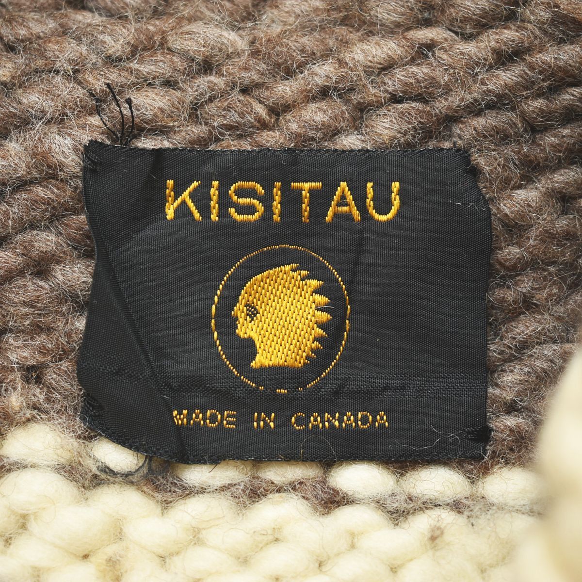 本格】 カナダ製 キシタウ KISITAU ショールカラー カウチン ニット