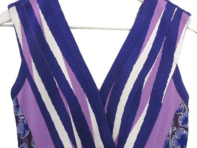 タダシショージ TADASHI SHOJI ノースリーブ ニット ワンピース 刺繍 S