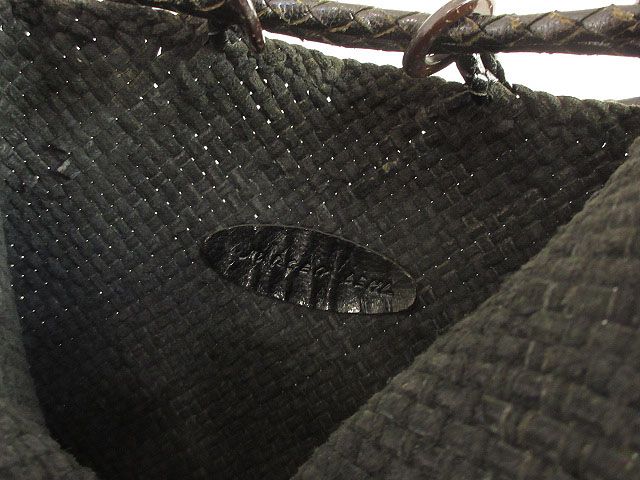 ヨーガンレール JURGEN LEHL ゴートメッシュ 巾着 ショルダーバッグ 黒