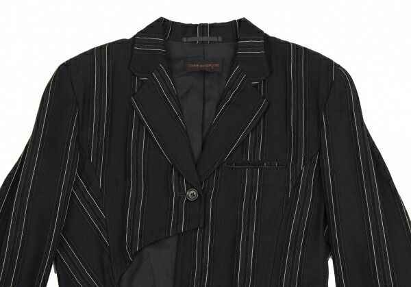 コムデギャルソンCOMME des GARCONSストライプウール変形ラップ