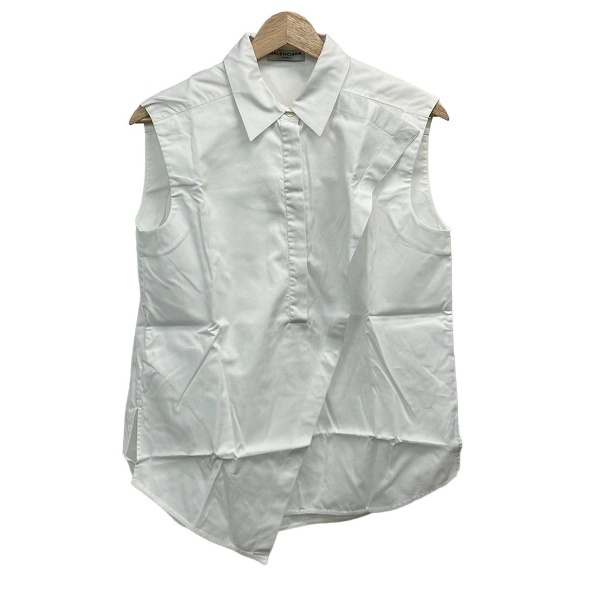 バレンシアガ ノースリーブシャツブラウス サイズ36 S レディース 白