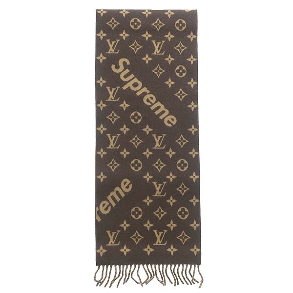 ルイヴィトン LOUIS VUITTON マフラー エシャルプ シュプリーム ウール
