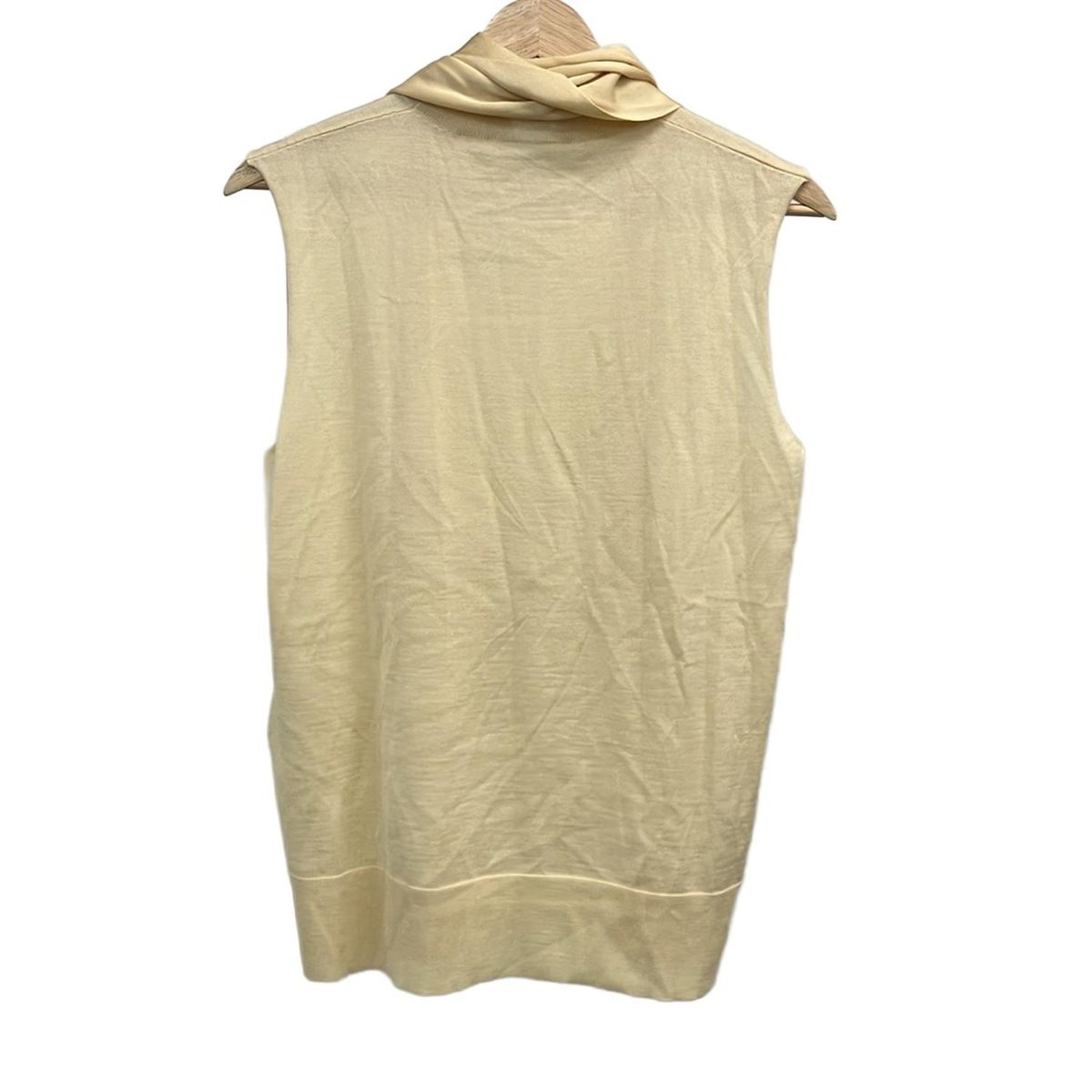 ジルサンダー ノースリーブカットソー サイズ34 XS レディース - ライトイエロー クルーネック ニット