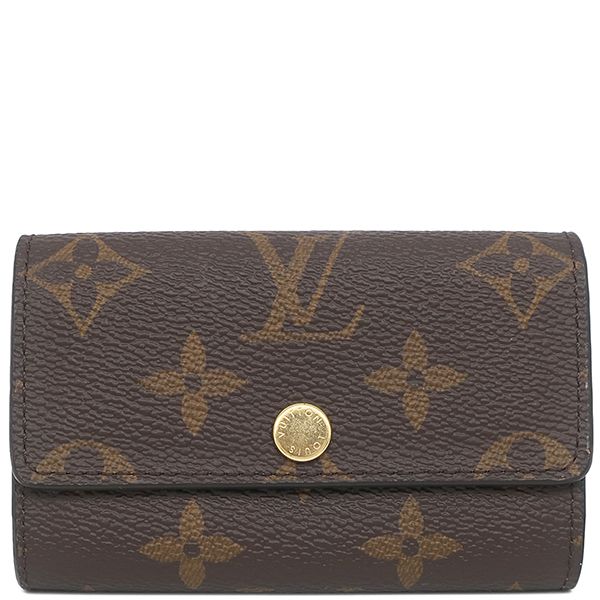 ルイヴィトン LOUIS VUITTON キーケース ミュルティクレ6 モノグラムキャンバス モノグラム ゴールド金具 茶 6連 6本 M 62630 RFID 箱